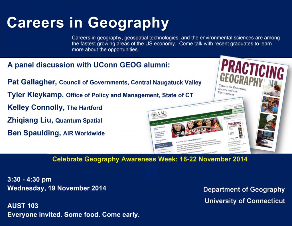 Careers in Geography panel