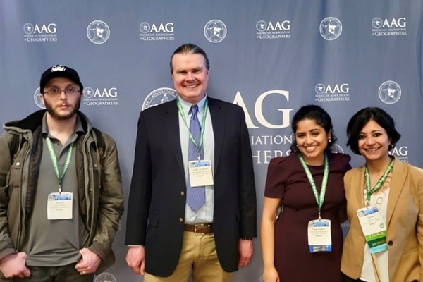 Picture of Aaron Adams, Dr. Andy Jolly-Ballantine, Dr. Shamayeta Bhattacharya, and Dr. Debs Ghosh